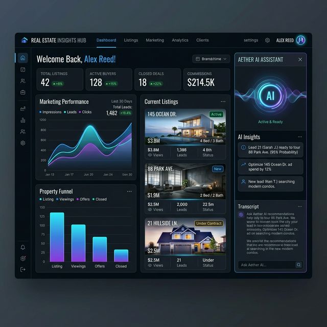 EmlakBana Live Dashboard
